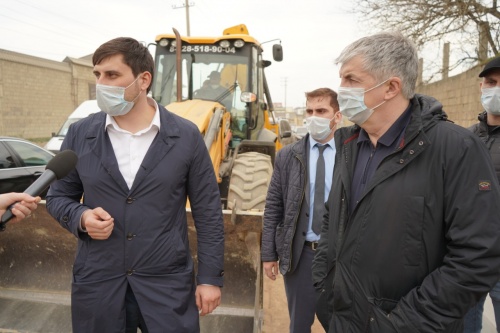Хизри Абакаров выехал с инспекционной проверкой на реконструируемую улицу – Х. Тагиева